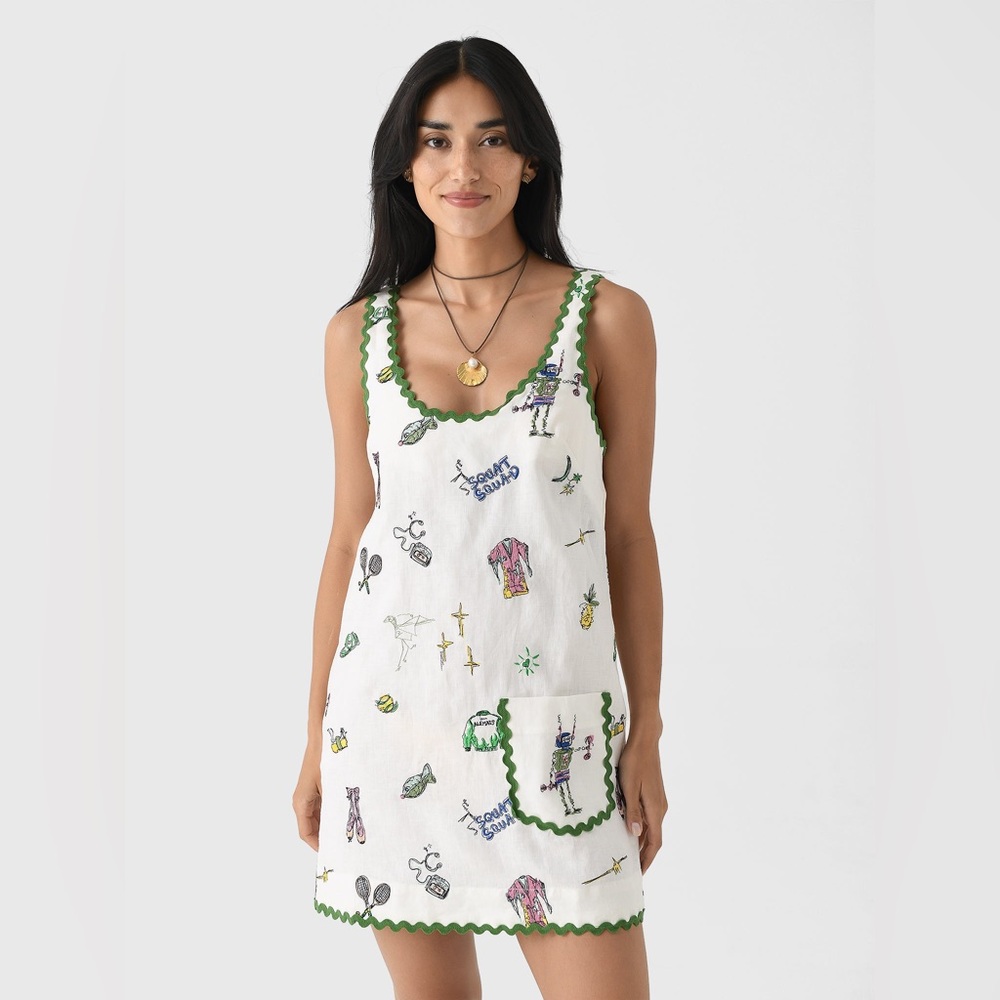 Alemais Play Embroidered Mini Dress